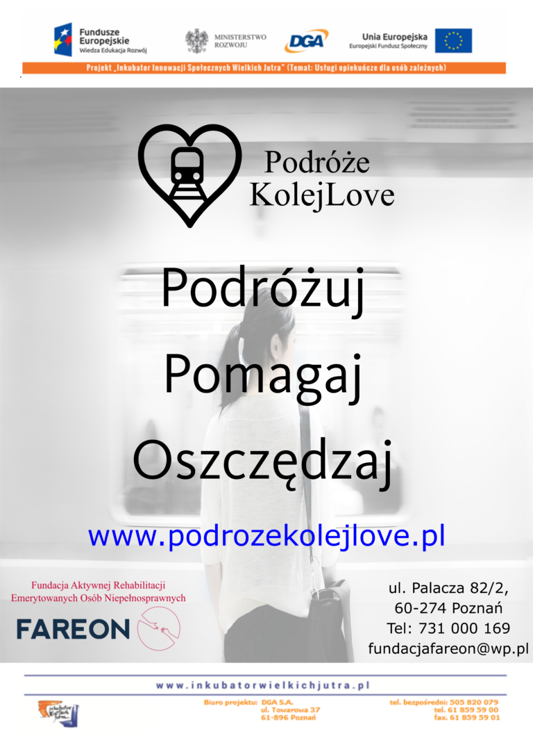 Plakat programu Podróże KolejLove