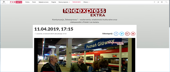 Obraz przedstawiający fragment programu Teleexpress Extra na TVP Info