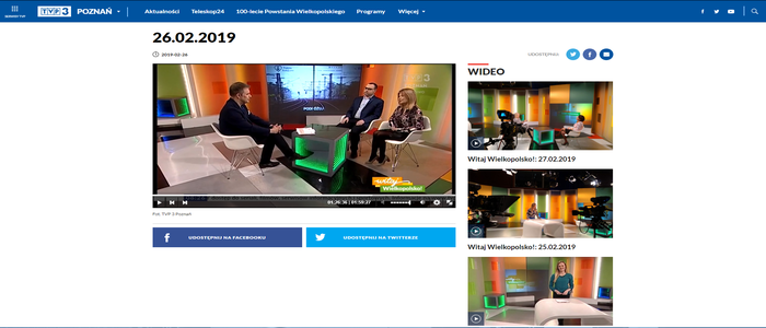 Obraz przedstawiający fragment programu na TVP3